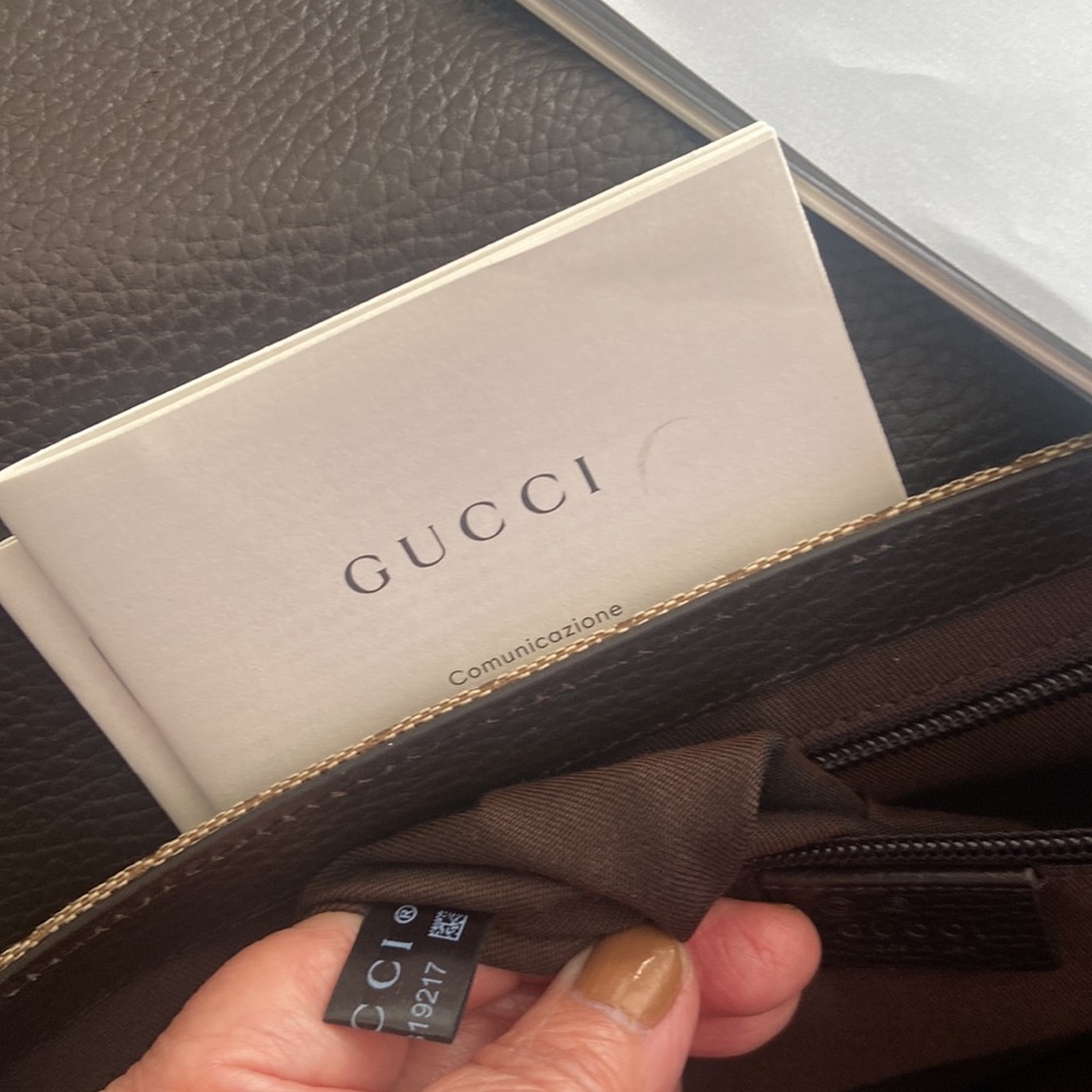NWT  Gucci Ophidia, canvass with leather trims, adjustable strap - Picture 6 of 7